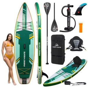 Factory Direct Inflatable Stand up Paddle Board 11’6″ ISUP Surfboard With Bungee Cargo System