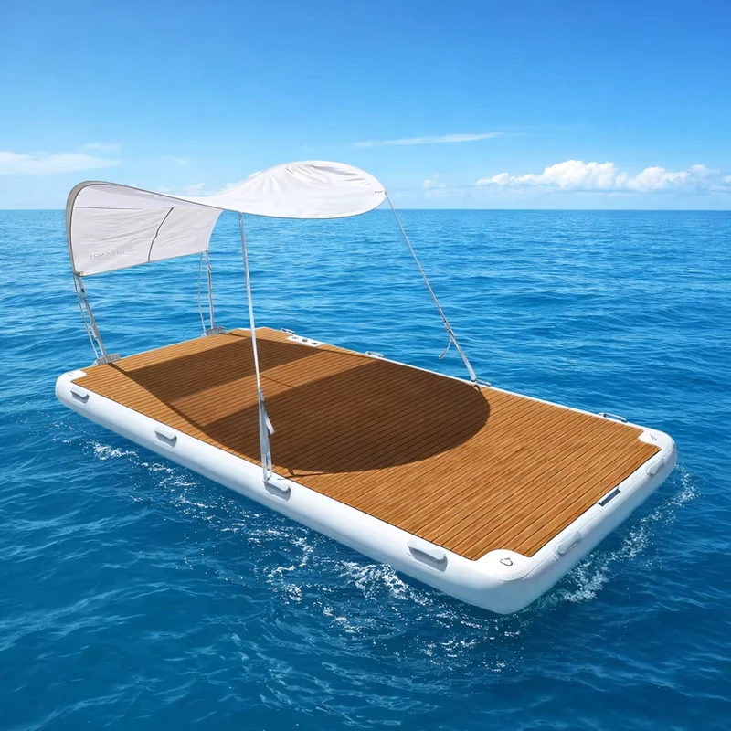 Factory Direct Inflatable Water Platform Drop Stitch Inflatable Yacht Floating Pontoon Deck Inflatable Water Floating Platform