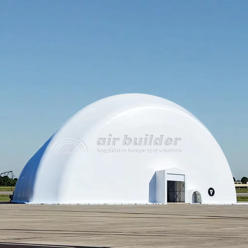 Factory Direct Inflatable Waterproof PVC Tarpaulin Event Building Air Form Dome Construction Tent with Easy Setup