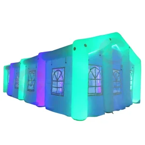 Factory Direct Inflatable Wedding Tent with LED Lighting Outdoor Events Weddings Inflatable Lawn Marquee Dome