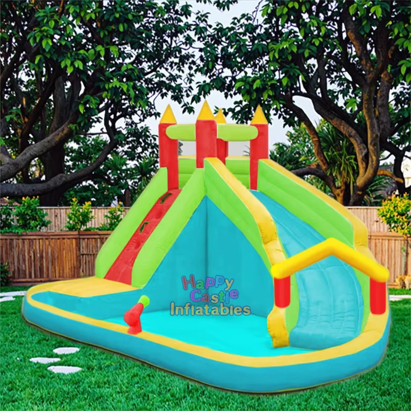 Fabrikpreis für Kinder Aufblasbare Wasserpark-Spiele, Outdoor-Wasserrutsche mit Pool-Spielplatz für endlosen Sommer-Spaß