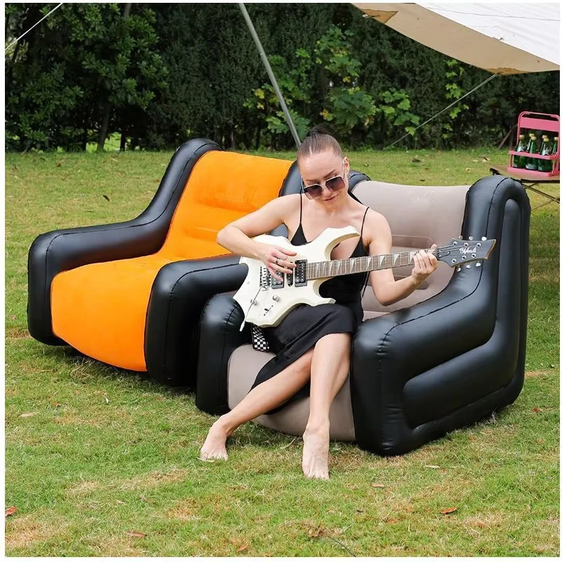 Venta Directa de Fábrica, Sofá Inflable Portátil Plegable para Almacenamiento en Casa, Exterior, Camping y Sala de Estar