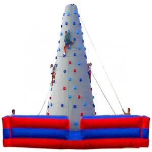 Factory Direct Sale Inflatable Climbing Wall with Slide for Kids and Adults