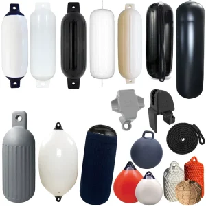 Factory Direct Sale Inflatable Fender Customized Size Colorful Marine PVC Fender Elastic Boat Buoy for Yacht Marine Accessories