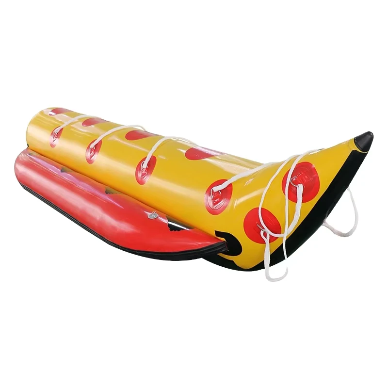 Vente directe d'usine grands bateaux gonflables en forme de banane, équipements de loisirs, bateaux en caoutchouc, surf aquatique, poisson volant