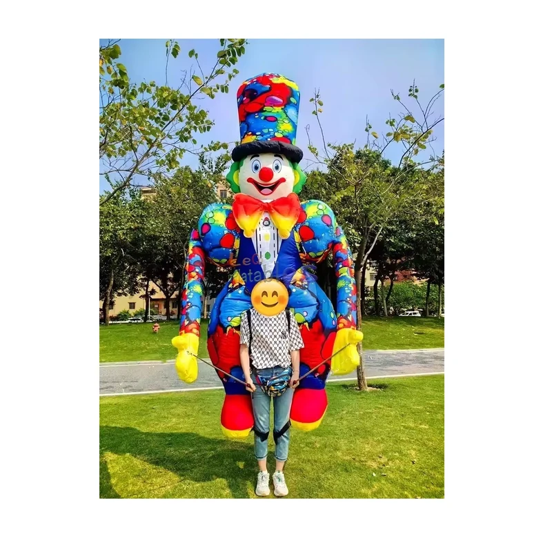Factory Direct Sale Puppet Inflatable Clown Costume Supply Customize Parade Walking Puppet Costume for Carnival Halloween