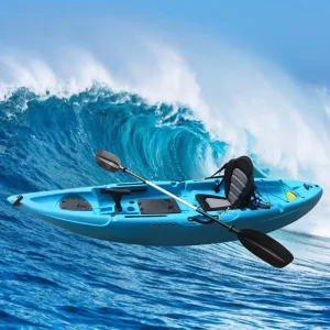 Factory Direct Sale Rotomolded 1 Person Fishing Touring Kayak Ocean Use Food Grade PE Hard Boat 2.1 3m 1 Year Warranty