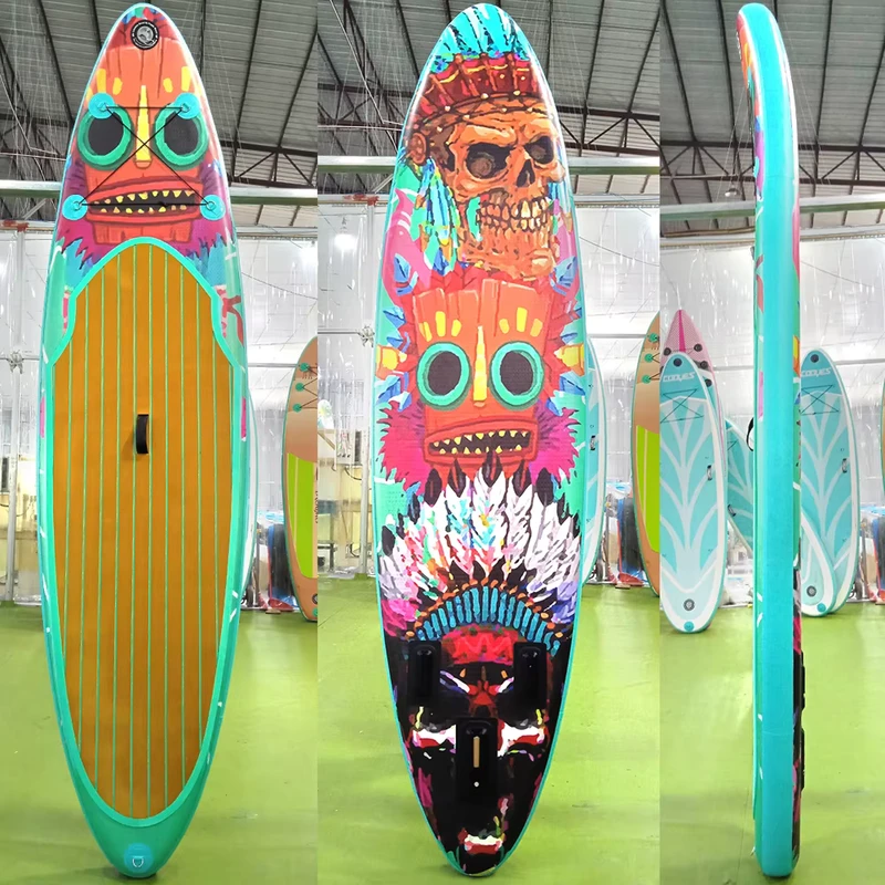 Factory Direct Sales Stock Water Surf Paddel Board Set Custom SUP Surfboard Stand up Inflatable Paddle Board