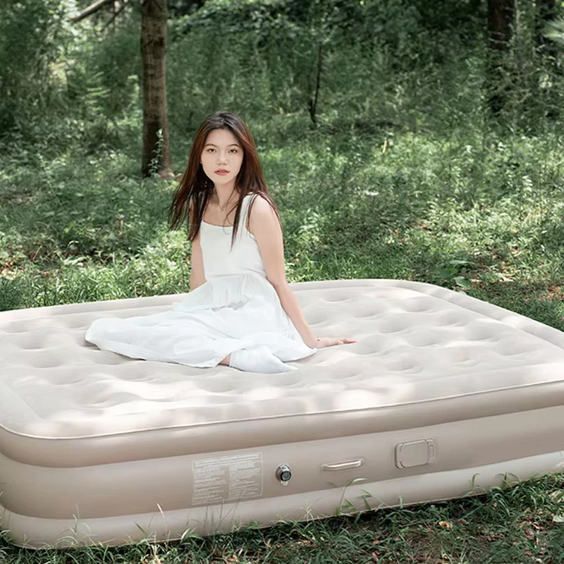 Penjualan Langsung Pabrik Furnitur Berkualitas Tinggi Matras Inflatable Lipat dengan Pompa Bawaan Sepenuhnya Otomatis