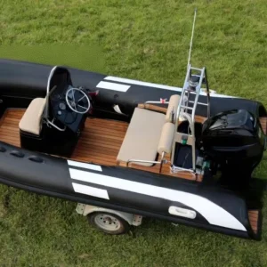 Fabrieksdirecte Levering 48 Meter Glasvezel Bodem Opblaasbare Jacht Teak Vloer RVS Ladder PVC Zeevisboot