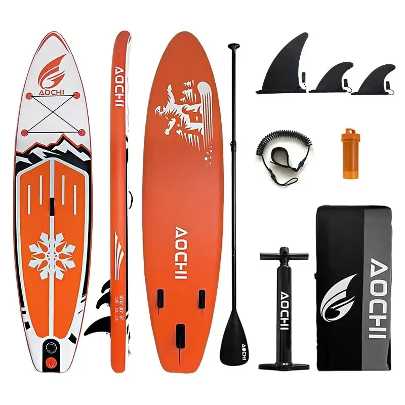 Fabrikdirektlieferung Langlebiges Drop-Stitch-Material Aufblasbares Stand-Up-Paddleboard Paddle SUP Board Zubehör