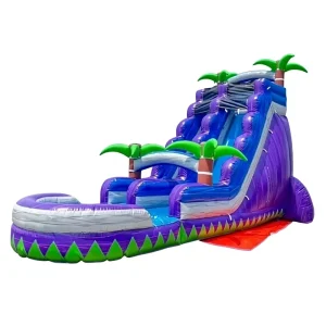 Factory Directly Commercial Residential Outdoor PVC Inflatable Water Slide for Kids with Pool Eco Friendly 9x4M