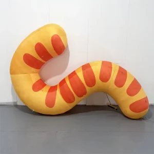 Giant Large Custom Colorful PVC con Velluto Gonfiabile a Forma di Calore per Uso in Festa