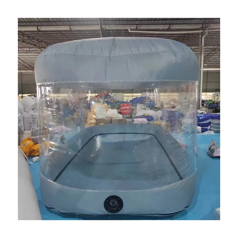 Fábrica Cubierta de Coche Inflable Duradera y Carpa de 0.45mm PVC Burbuja Impermeable Ecológica de Tamaño Personalizado para Uso Exterior