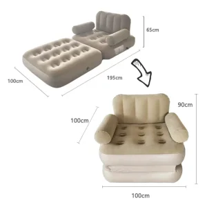 Factory Embedded Automatic Inflating Single Sofa Inflatable Air Bed Sofa Bed Inflatable Furniture