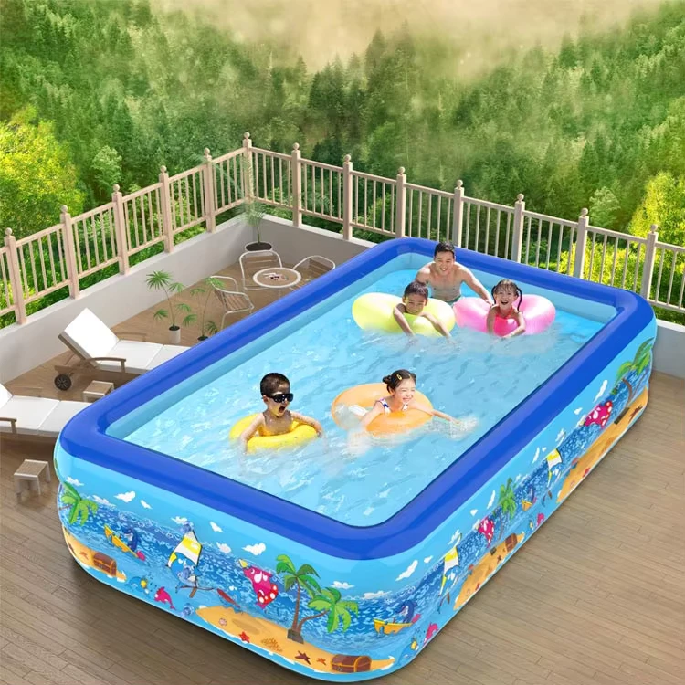 Piscina Inflable de Tamaño Completo para Hogar y Familia, Ideal para Niños y Adultos