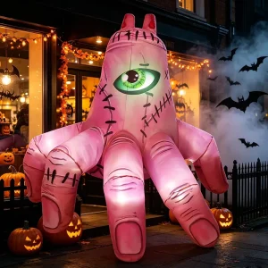 工場ファンLEDライト 庭の装飾 ガーデンパーティー装飾 おもちゃ スプーキー ハロウィンプランク インフレータブルフィンガーフィギュア