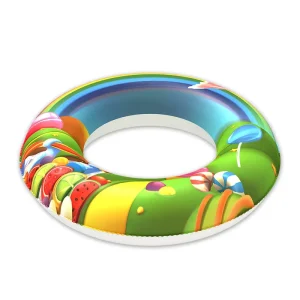 Factory High Quality PVC Inflatable Swimming Ring Pool Toys for Child with Portable Inflation