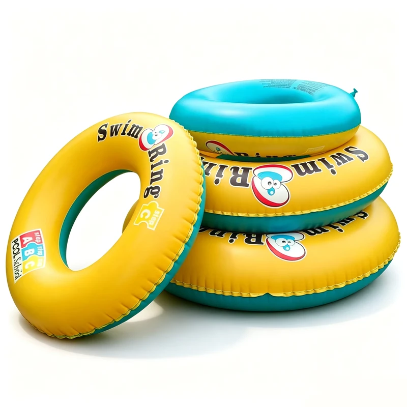 Bán chạy nóng nhà máy bảo vệ môi trường PVC bơm hơi, vòng bơi 1m có tay cầm cho người lớn và trẻ em, thiết kế vỏ ABC
