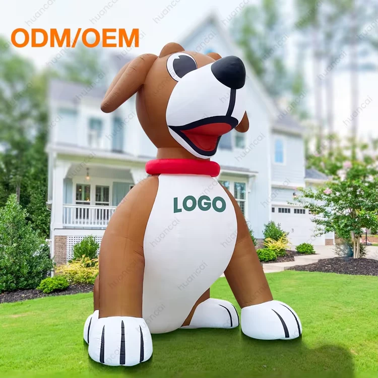 Modelo de Cão Inflável Animal Gigante para Publicidade Decoração Inflável de Cão para Promoção