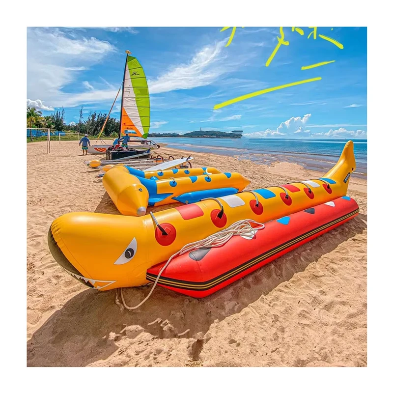 Factory Inflatable Banana Boat Towable Single Row Double Row Banana Water Sport Kayak