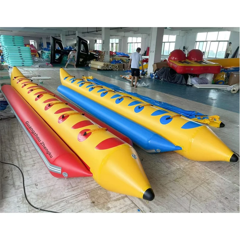 Bateau banana gonflable, tractable, simple rangée, double rangée, sport nautique pour lac