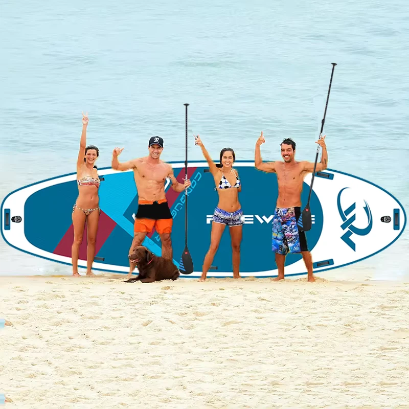 Prancha de Paddle Inflável Grande para 4 a 8 Pessoas, Pranchas Sup para Grande Equipa