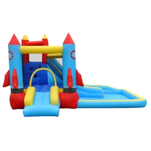 फैक्टरी inflatable संयोजन एयर जंपिंग ट्रैम्पोलिन चढ़ाई सीढ़ी जंपिंग हाउस कैसल के साथ महासागर गेंद पूल जंपिंग बॉल पिट