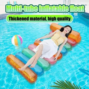 Factory Inflatable Float Pool Raft Swimming Ring Lounger Floating Mat Bed