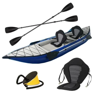 Factory Inflatable Kayak Double Person Sit-in Fishing Kayak PVC Fishing Boat