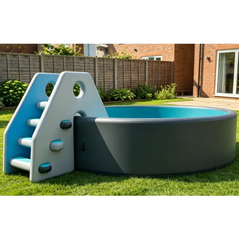 Factory Inflatable Pool Ladders Drop Stitch Inflatable Portable Above Ground Swimming Pool for Family Outdoor Bathing