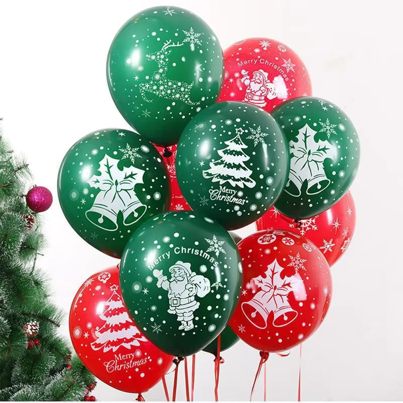 Globo de látex inflable personalizado con logo impreso para regalo de Navidad y San Valentín 12 in