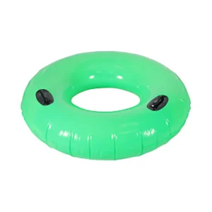 Factory Maoshi Durable PVC Inflatable Green Swimming Ring with Armrests for 1 Person