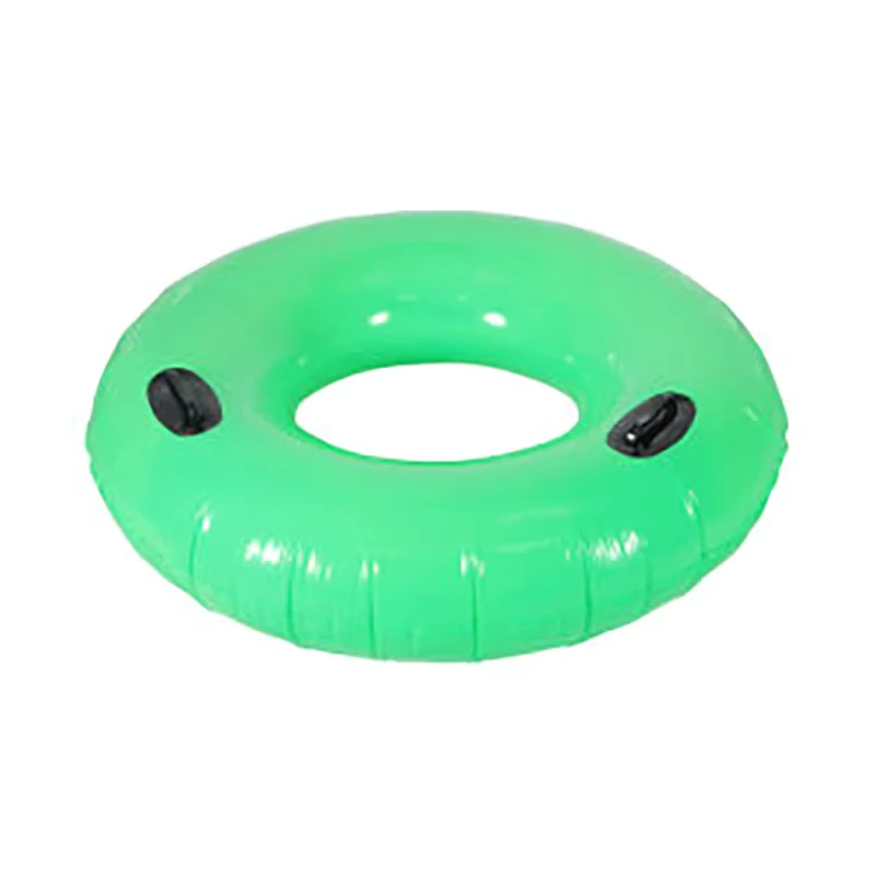 공장 마오시 내구성 PVC 인플레이터블 녹색 수영 링, 팔걸이 포함, 1인용