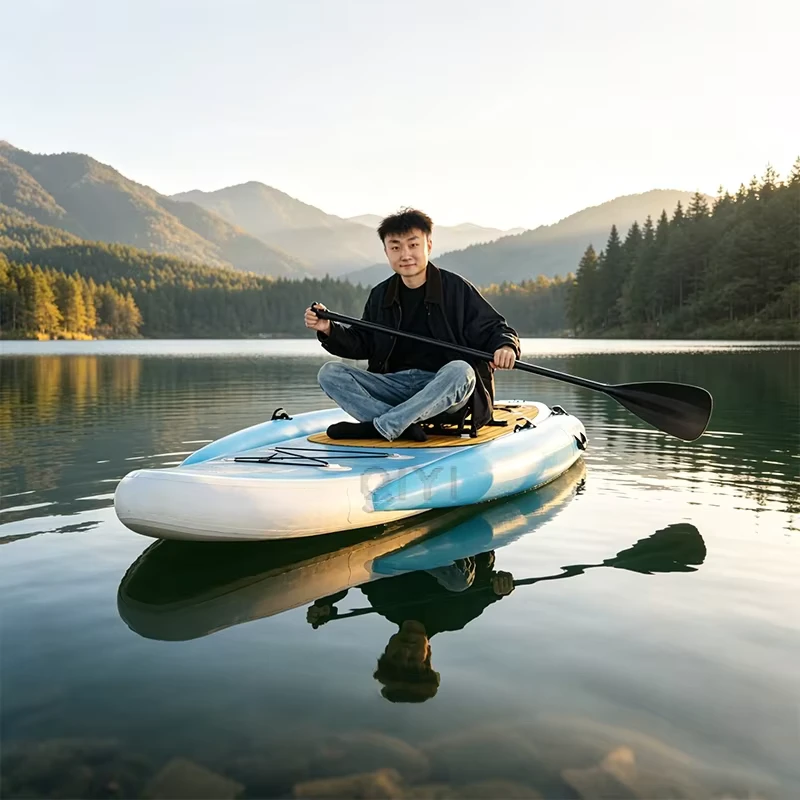 Fabrieksgemotoriseerd Water Recreatie Drijvend Platform Boot Elektrische Paddle Board met Booster Opblaasbaar Stand Up Paddle Board