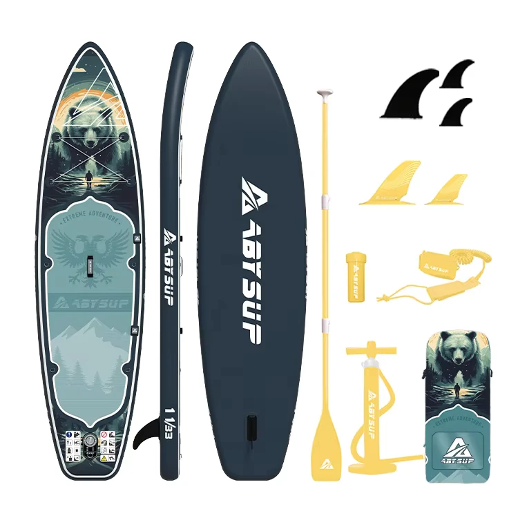 Bảng ván lướt hơi 11' OEM 33" rộng 6" dày cho các nhà bán lẻ EU và Mỹ