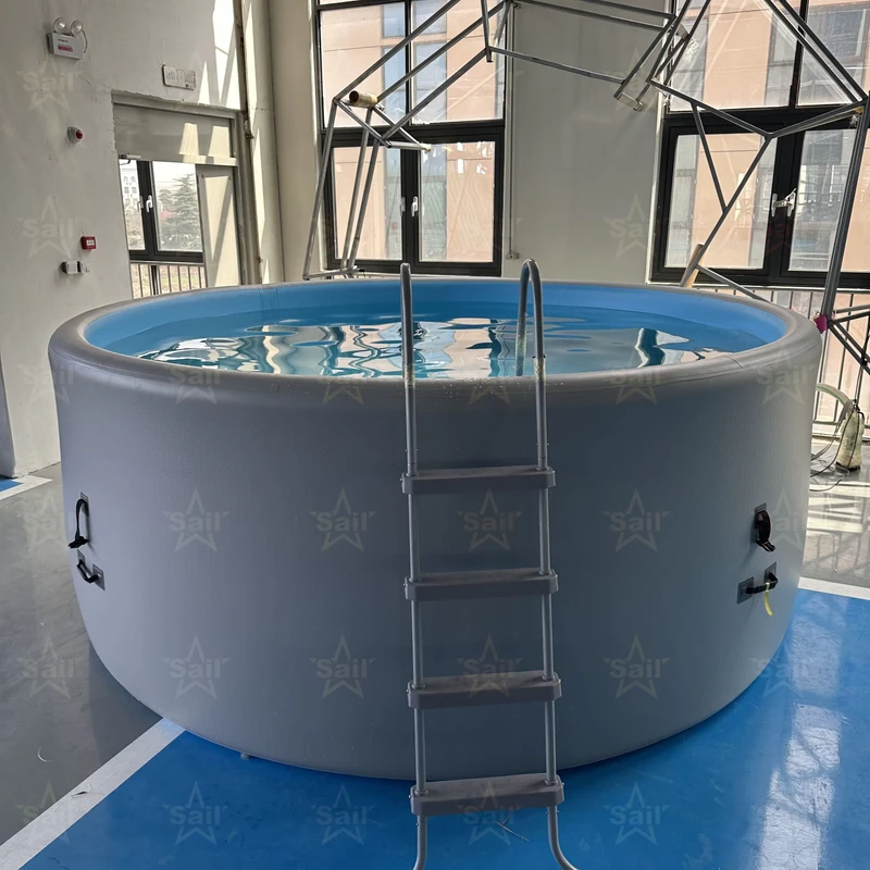 फैक्टरी ओईएम 6x3x1.5 मीटर इन्फ्लेटेबल स्विमिंग पूल ड्रॉप स्टिच फैब्रिक आउटडोर इन्फ्लेटेबल पूल कस्टमाइजेशन