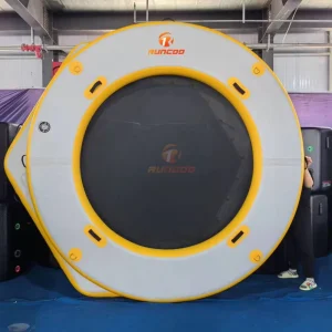 Заводской OEM надувное кольцо, круглая водная гамака, понтон, надувная гамака с сеткой на заказ