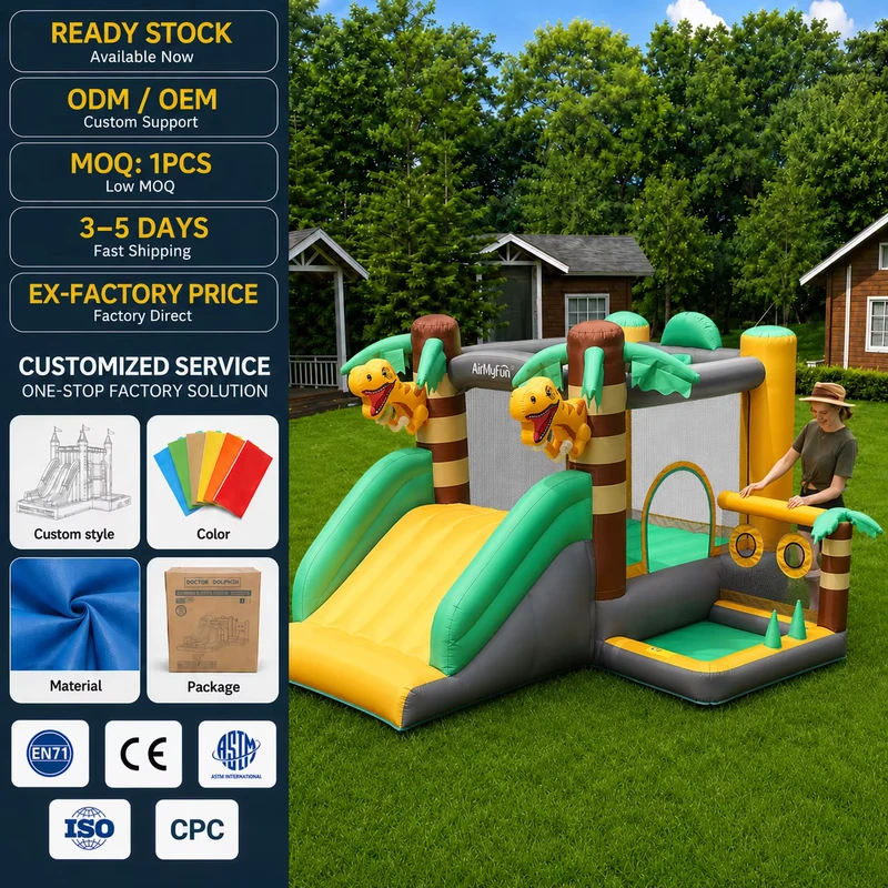 Factory OEM Inflatable Moonwalk Oxford Durable Inflatable Bounce House Combo Party Yard Jumpers Inflatable Small