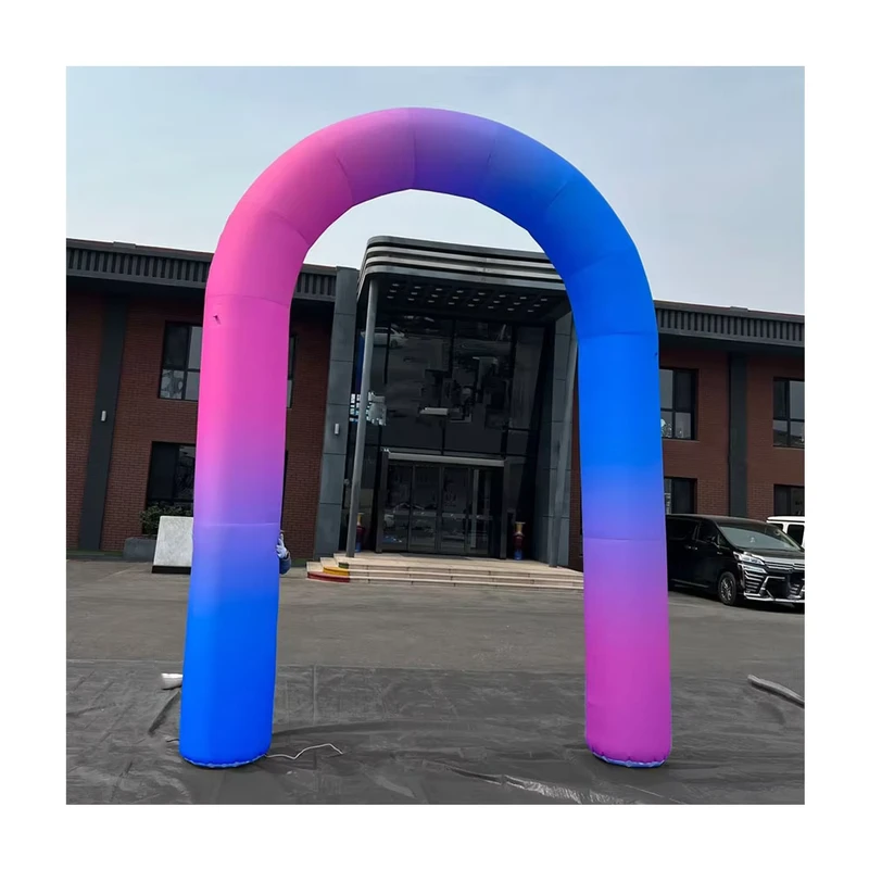 Factory Odm Advertising Inflatable Wedding Rainbow Arch Entrance