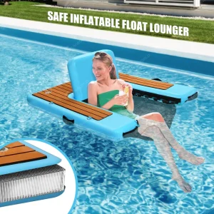 Factory Oem Custom Inflatable Floating Swimming Pool Water Chair Inflatable Pool Lounger With Comfortable Sling Seat for Pool