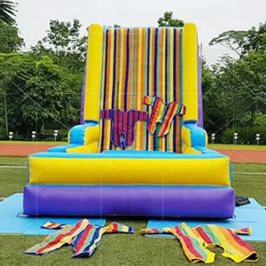 Parete Gonfiabile per Giochi Sportivi all'Aperto con 2 Costumi Adesivi
