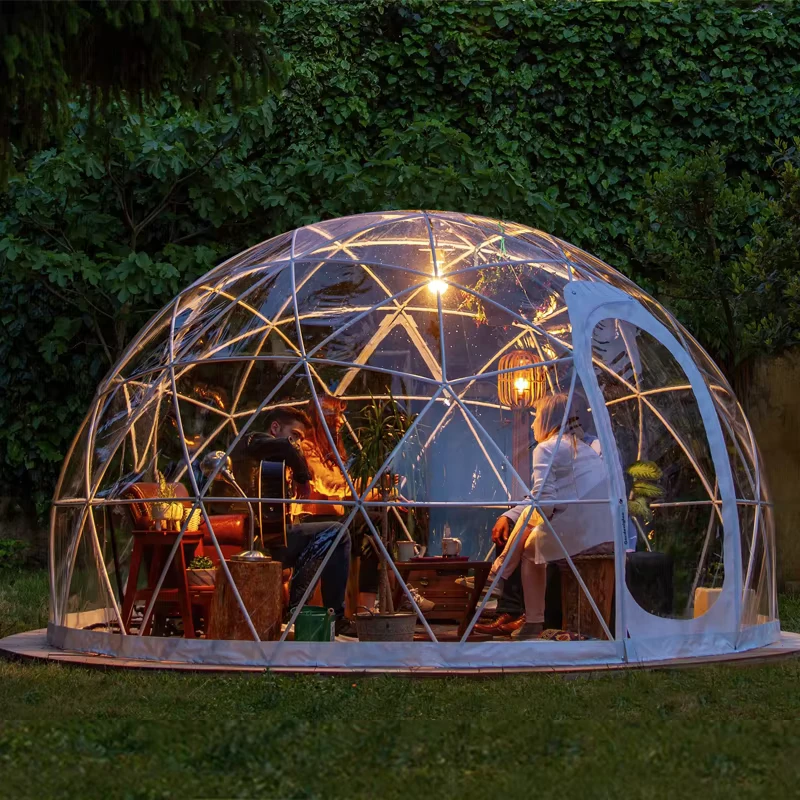 Tende Geodetiche Dome Trasparenti per Giardino da Esterno