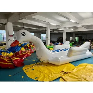 Tuyau gonflable en forme de canard Banana Boat pour jeux aquatiques