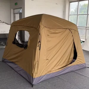 Factory Outlet Inflatable Camping Tent Double Layer Family Tent Vinyl-coated Black Inside Tent High Waterproof & UV Resistance