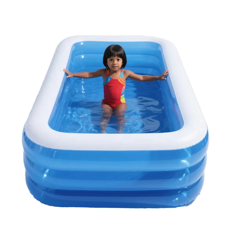 Piscinas Infantis Infláveis Transparentes de PVC de Tamanho Total, Ecológicas, Duráveis, Portáteis e Dobráveis