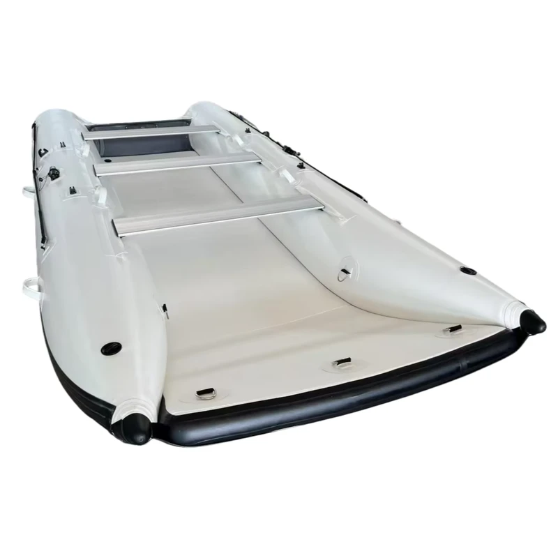 Catamaran gonflable en PVC pliable pour sports nautiques en famille