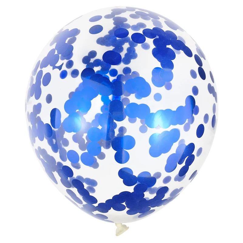 Preise für Partybedarf 12 Zoll blaue Latex-Konfetti-Luftballons