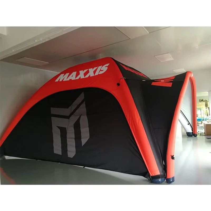 Tenda Dome Udara Hitam Pop Canopy Portabel 3x3 Kustom ODM untuk Acara Luar Ruangan Camping Gazebo Marquee Tinggi Ringan