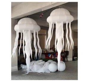 Prix d'usine pour méduse gonflable géante LED personnalisée de 2m, décoration de fête